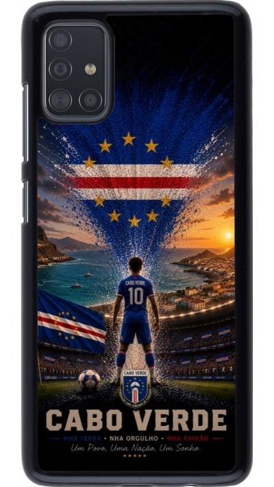 Coque Samsung Galaxy A51 - Football Cap-Vert splash 2026