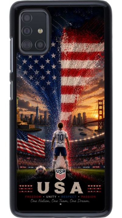 Coque Samsung Galaxy A51 - Football États-Unis splash 2026