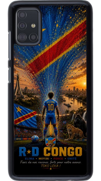 Coque Samsung Galaxy A51 - Football République démocratique du Congo splash 2026