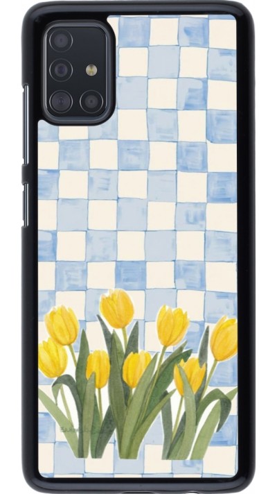 Coque Samsung Galaxy A51 - Blue vichy tulips Spring 2026