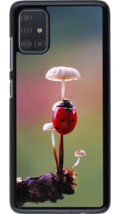 Coque Samsung Galaxy A51 - Ladybird on a mushroom Spring 2026