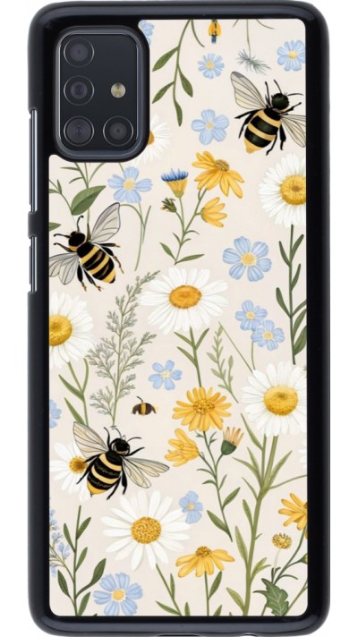 Coque Samsung Galaxy A51 - Pattern bees Spring 2026