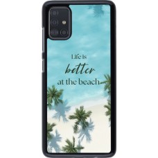 Samsung Galaxy A51 Case Hülle - Summer 2025 Life is better at the beach
