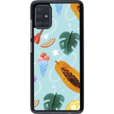 Samsung Galaxy A51 Case Hülle - Summer 2025 Pattern papaya