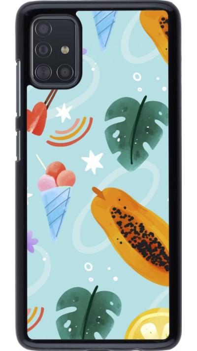 Samsung Galaxy A51 Case Hülle - Summer 2025 Pattern papaya