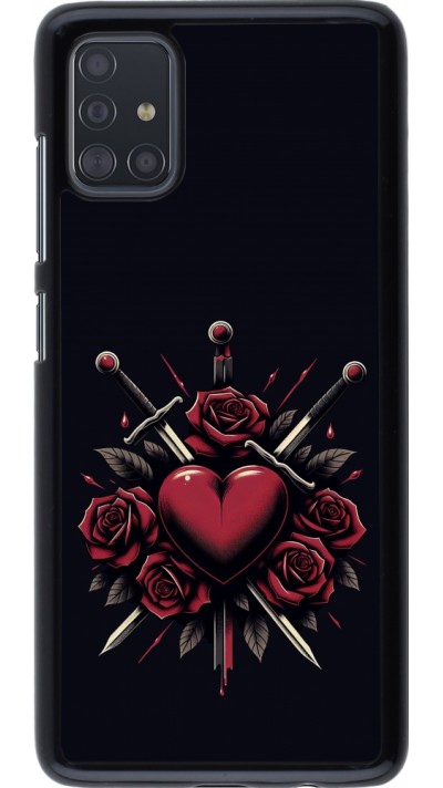 Samsung Galaxy A51 Case Hülle - Valentine 2024 gothic love