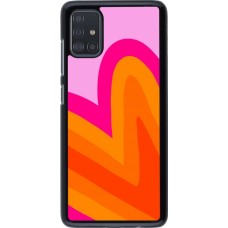 Samsung Galaxy A51 Case Hülle - Valentine 2024 heart gradient