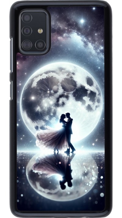 Samsung Galaxy A51 Case Hülle - Valentin 2024 Liebe unter dem Mond