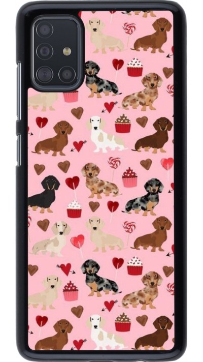 Samsung Galaxy A51 Case Hülle - Valentine 2024 puppy love