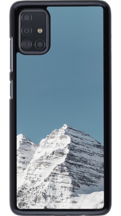 Samsung Galaxy A51 Case Hülle - Winter 22 blue sky mountain