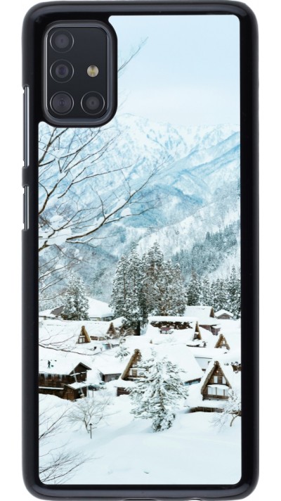 Coque Samsung Galaxy A51 - Winter 25 Winter snowy landscape