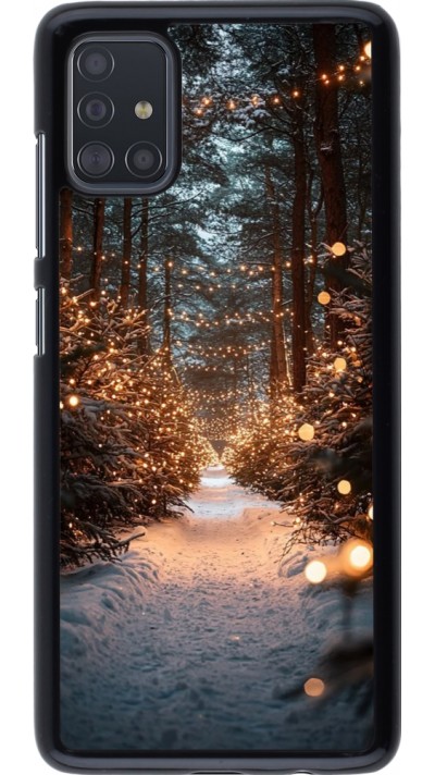 Coque Samsung Galaxy A51 - Winter 25 Winter snowy road