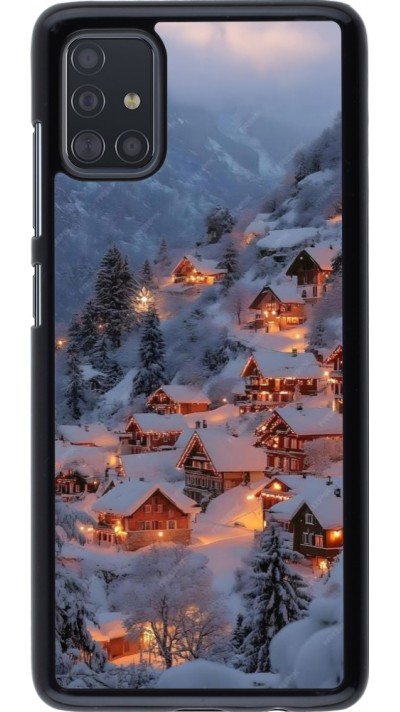 Coque Samsung Galaxy A51 - Winter 25 Winter snowy village