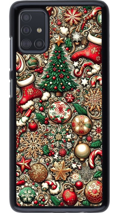 Samsung Galaxy A51 Case Hülle - Weihnachten 2023 Mikromuster