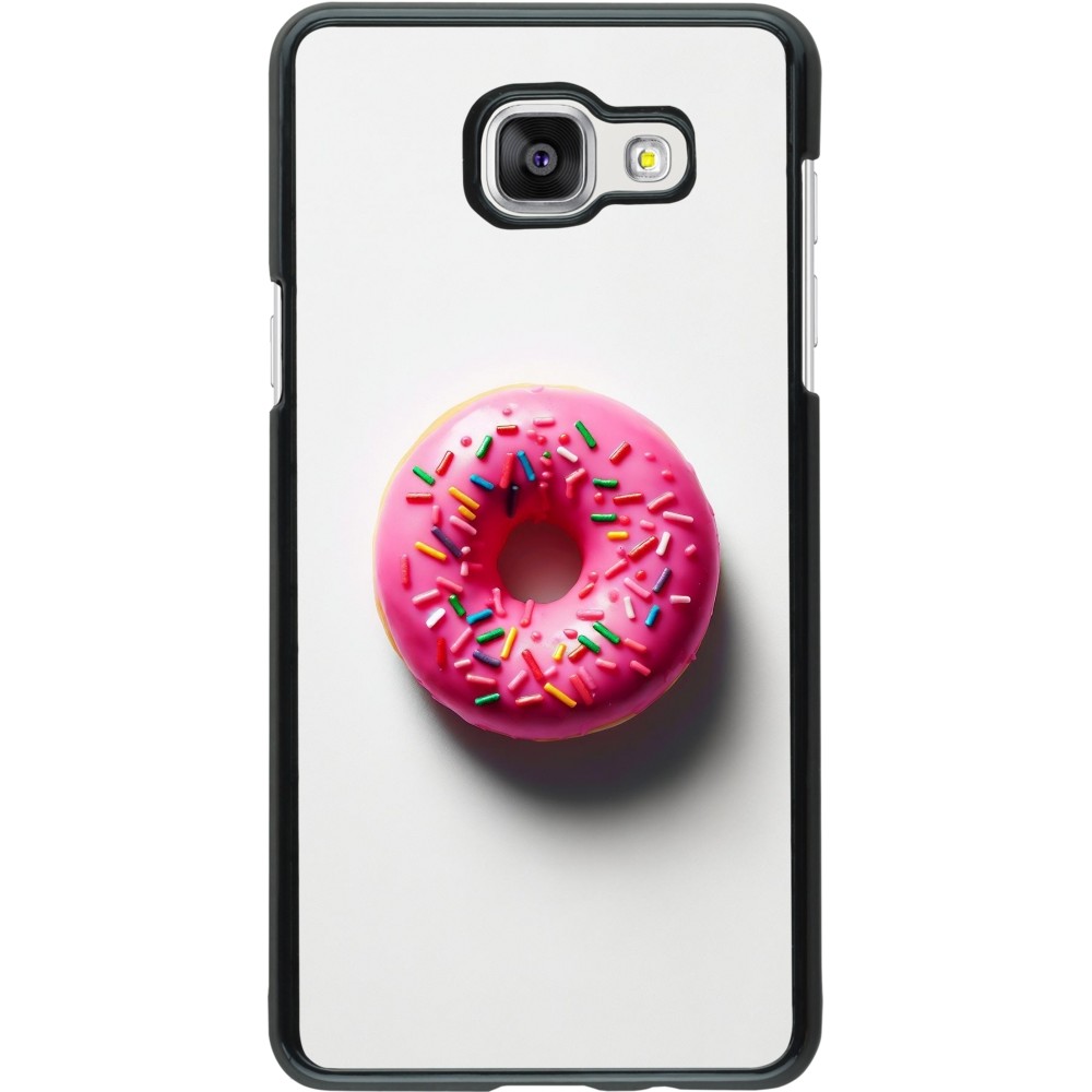 Samsung Galaxy A5 (2016) Case Hülle - Weisser Hintergrund, pinker Donut
