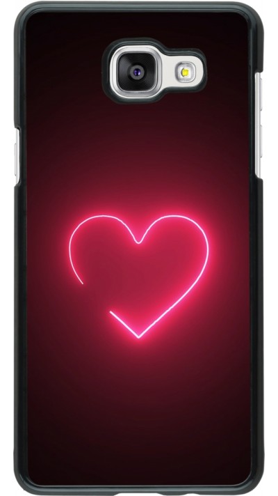 Samsung Galaxy A5 (2016) Case Hülle - Valentine 2023 single neon heart