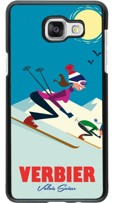 Samsung Galaxy A5 (2016) Case Hülle - Verbier Ski Downhill