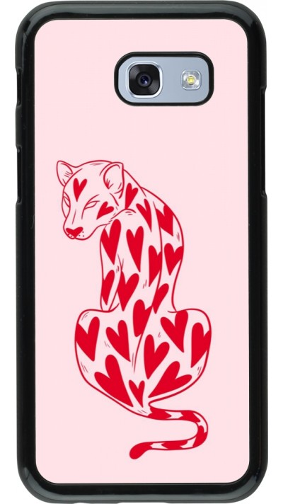 Samsung Galaxy A5 (2017) Case Hülle - Leopard with hearts 2026