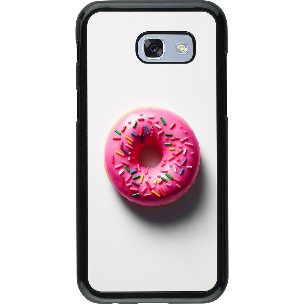 Samsung Galaxy A5 (2017) Case Hülle - Weisser Hintergrund, pinker Donut