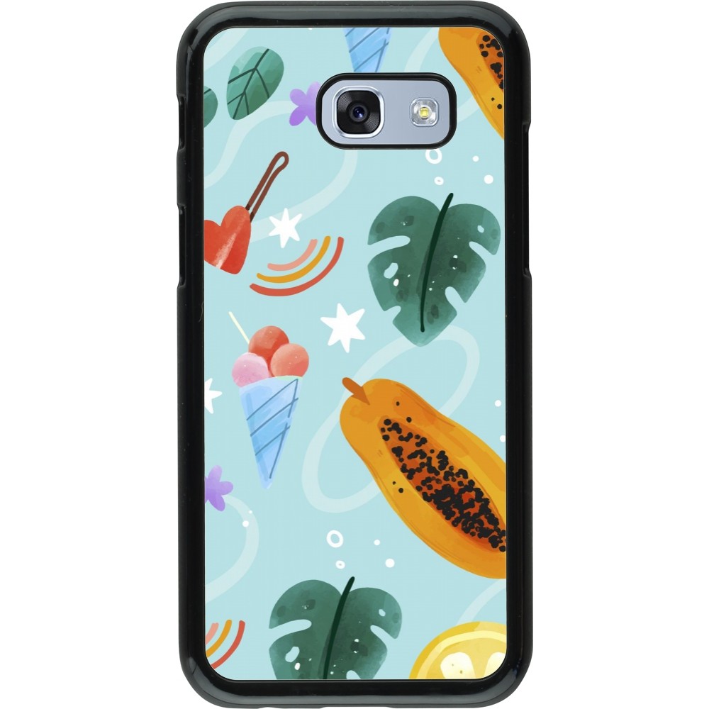 Samsung Galaxy A5 (2017) Case Hülle - Summer 2025 Pattern papaya