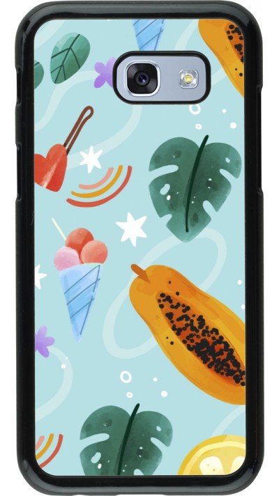 Samsung Galaxy A5 (2017) Case Hülle - Summer 2025 Pattern papaya