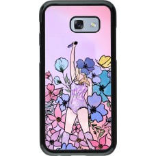 Samsung Galaxy A5 (2017) Case Hülle - Taylor Swift Sketch - Pink