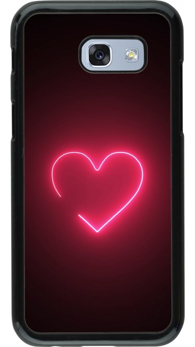 Samsung Galaxy A5 (2017) Case Hülle - Valentine 2023 single neon heart
