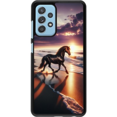 Samsung Galaxy A52 Case Hülle - Pferd majestätisch Strand