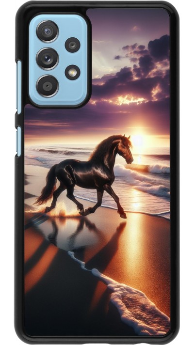 Samsung Galaxy A52 Case Hülle - Pferd majestätisch Strand