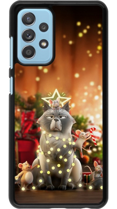 Samsung Galaxy A52 Case Hülle - Christmas 25 Xmas Cat
