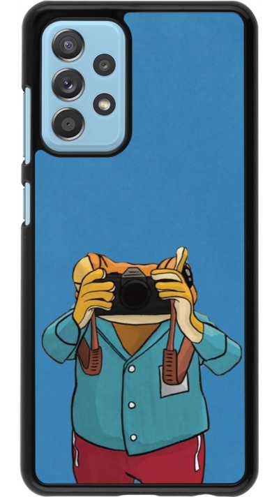 Samsung Galaxy A52 Case Hülle - Frog with camera DTMF