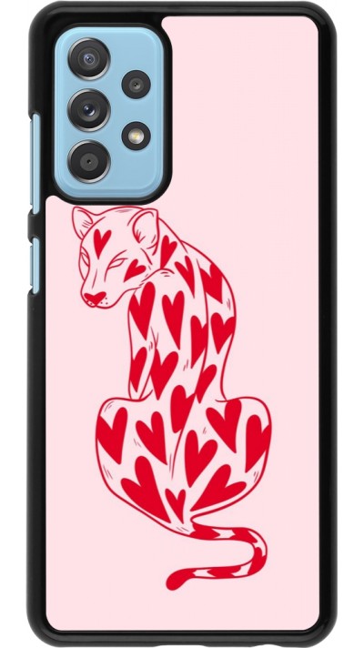 Samsung Galaxy A52 Case Hülle - Leopard with hearts 2026