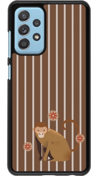 Coque Samsung Galaxy A52 - Monkey with stripes Coque Samsung Galaxy A52 - Monkey with stripes