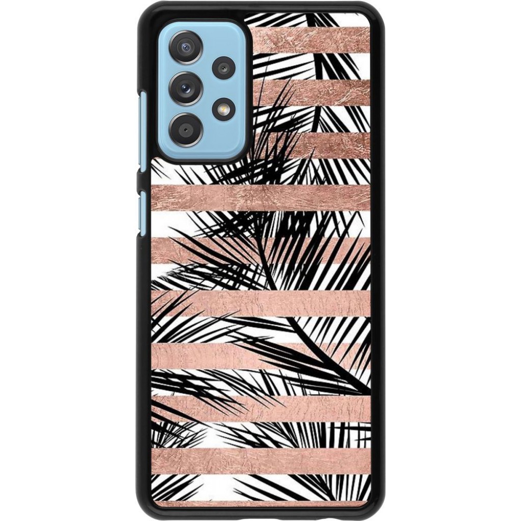 Hülle Samsung Galaxy A52 5G Palm trees gold stripes