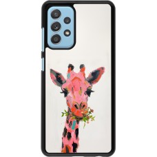 Samsung Galaxy A52 Case Hülle - Pink Girafe Paint