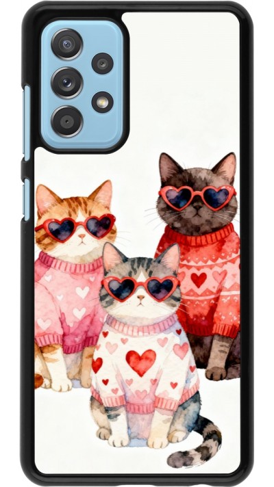 Samsung Galaxy A52 Case Hülle - Saint Valentines Day 26 Cat Love