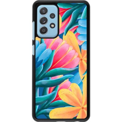 Samsung Galaxy A52 Case Hülle - Spring 23 colorful flowers