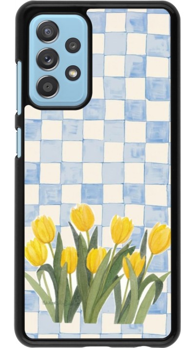 Samsung Galaxy A52 Case Hülle - Blue vichy tulips Spring 2026