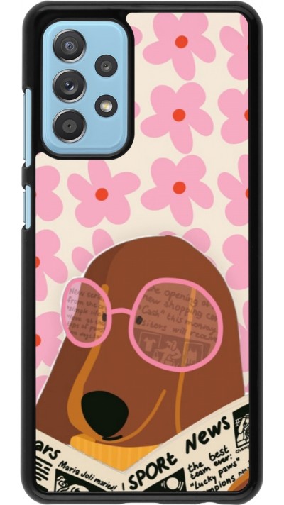 Samsung Galaxy A52 Case Hülle - Dog with newspaper Spring 2026