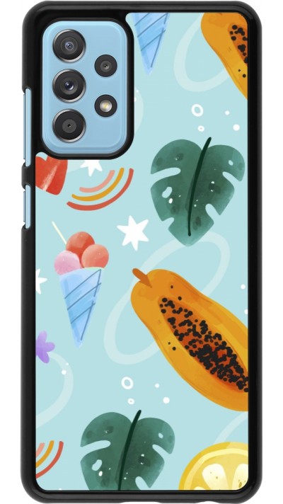 Samsung Galaxy A52 Case Hülle - Summer 2025 Pattern papaya