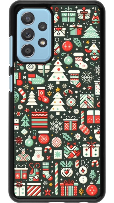 Samsung Galaxy A52 Case Hülle - Weihnachten 2023 Flachmuster