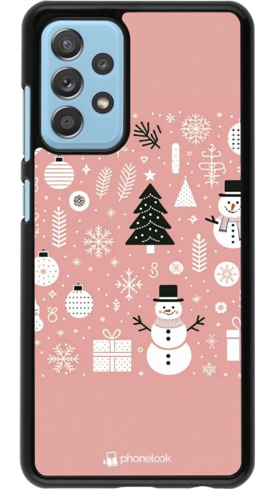 Samsung Galaxy A52 Case Hülle - Weihnachten 2024 Rose Schneemann Weihnachten