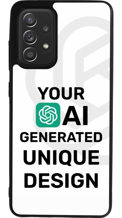 Samsung Galaxy A52 Case Hülle - Silikon schwarz Weltweit einzigartig erstellt dank Deiner Kreativität und künstlicher Intelligenz (KI)
