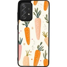 Samsung Galaxy A52 Case Hülle - Silikon schwarz Easter 2026 Illustration carrots