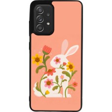 Samsung Galaxy A52 Case Hülle - Silikon schwarz Easter 2026 Rabbit collage