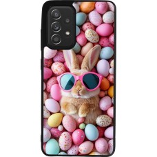 Samsung Galaxy A52 Case Hülle - Silikon schwarz Easter 2026 Rabbit fun