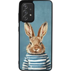 Samsung Galaxy A52 Case Hülle - Silikon schwarz Easter 2026 Rabbit navy