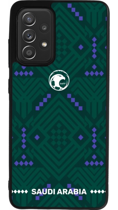 Samsung Galaxy A52 Case Hülle - Silikon schwarz Saudi Arabien 2026 personalisierbares Fussballtrikot