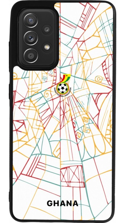 Samsung Galaxy A52 Case Hülle - Silikon schwarz Ghana 2026 personalisierbares Fussballtrikot