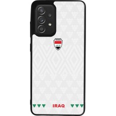 Samsung Galaxy A52 Case Hülle - Silikon schwarz Irak 2026 personalisierbares Fussballtrikot